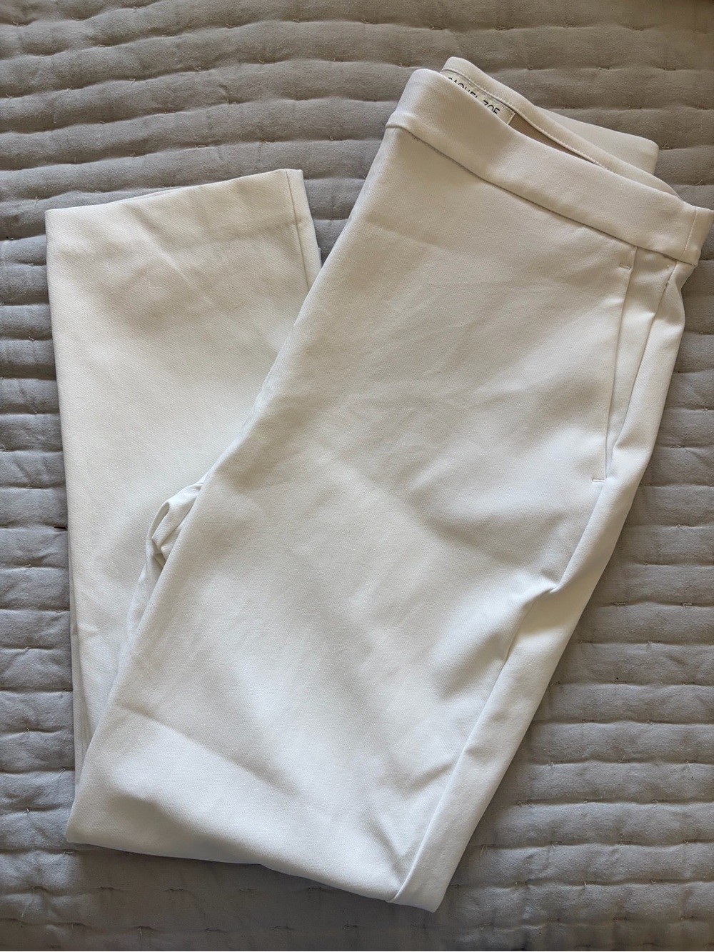 Women’s White High Waisted Stretch Dress Pants
